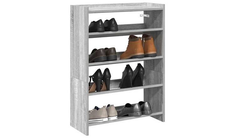 Walplus Engineered Wood Shoe Rack - Grey Sonoma - 60 x 25 x 81 cm