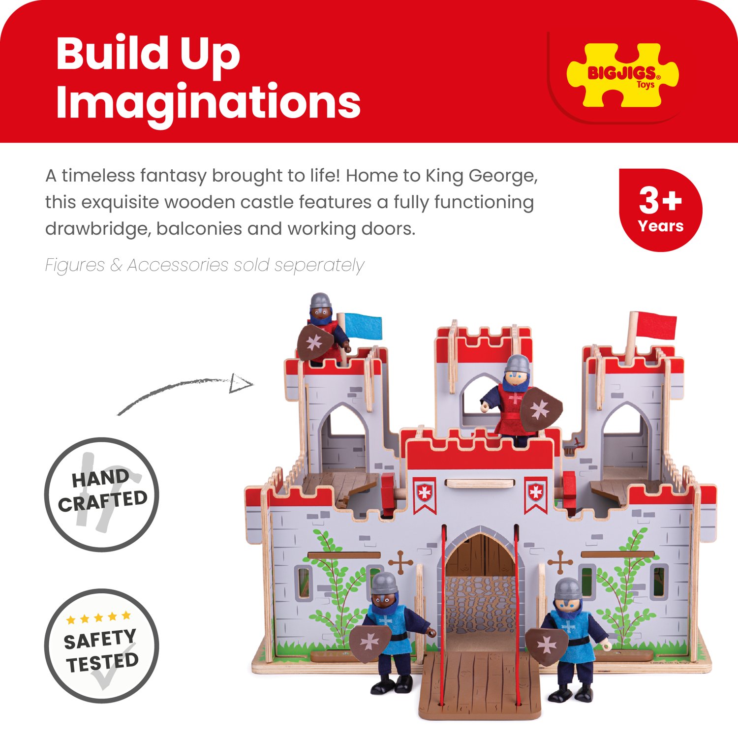 【BIG CASTLE】Zingy’s ジンギーズ 2冊 Buy Bigjigs Toys King George's Castle - 3 Years + | Early learning