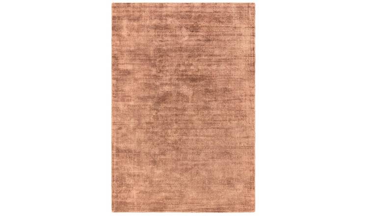 Mega Flooring Pink Modern Plain Rug - 66 x 240cm