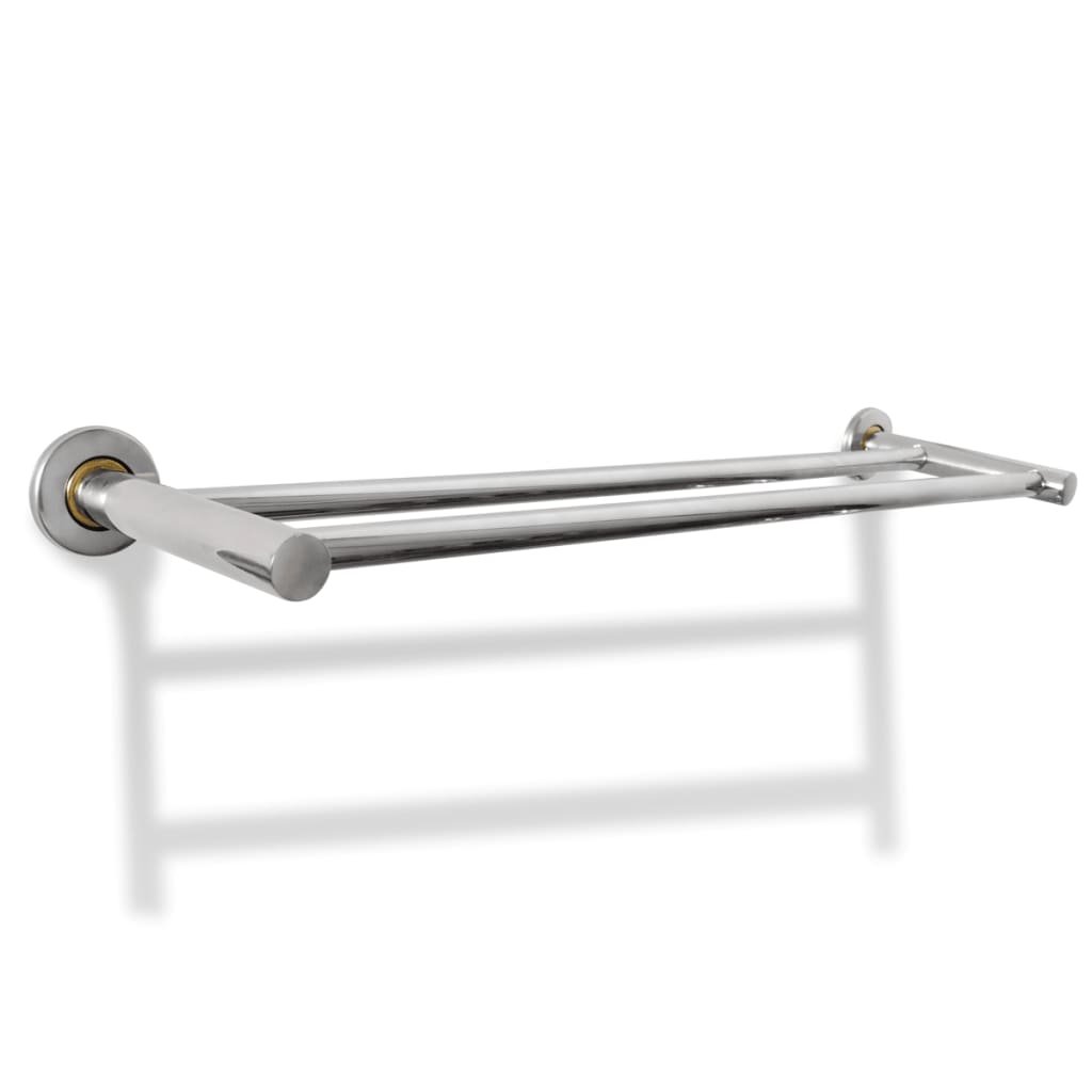 Walplus Stainless Steel Towel Rack 2 Tubes - Image 2