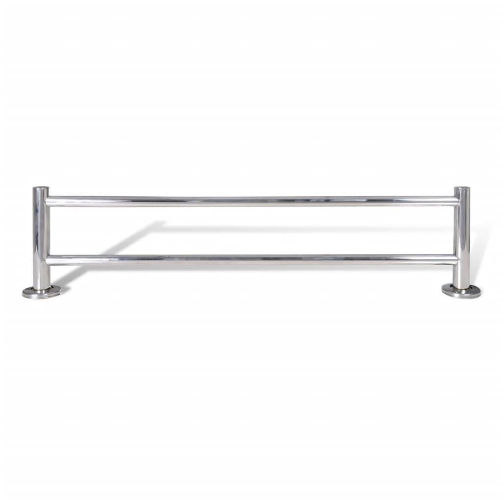 Walplus Stainless Steel Towel Rack 2 Tubes - Image 4