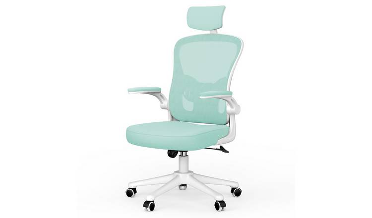 Rattantree Ergonomic Office Chair Adjustable Headrest Lumbar Support - Green