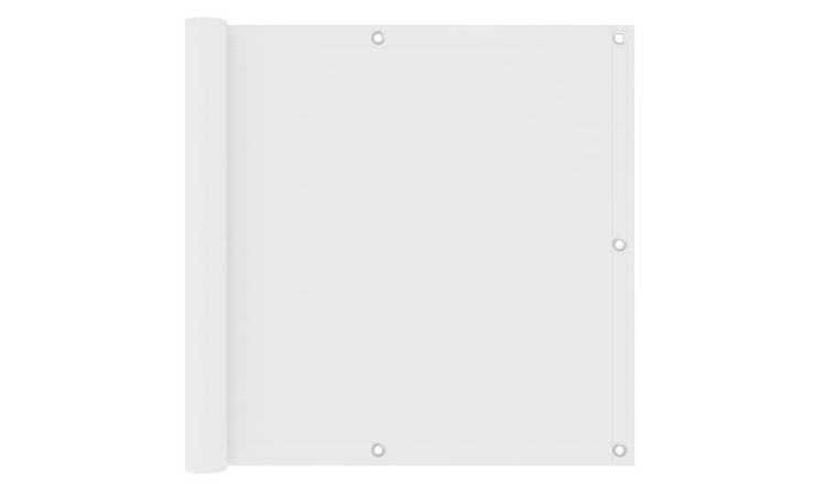 Walplus Polyester Oxford Balcony Screen - White - 90 x 400 cm