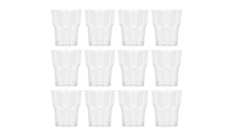 Argon Tableware Reusable Plastic Tumblers - 260ml - Pack of 12