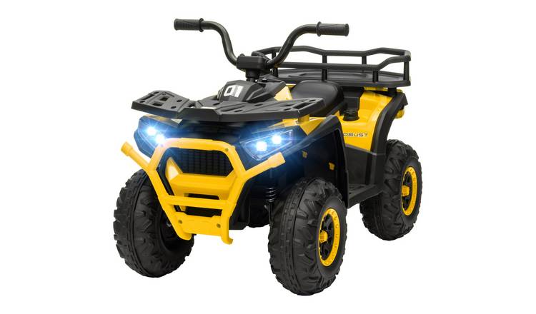 AIYAPLAY 12V Age 3 to 5 Years Suspension Electric Ride On Quad Bike – Yellow