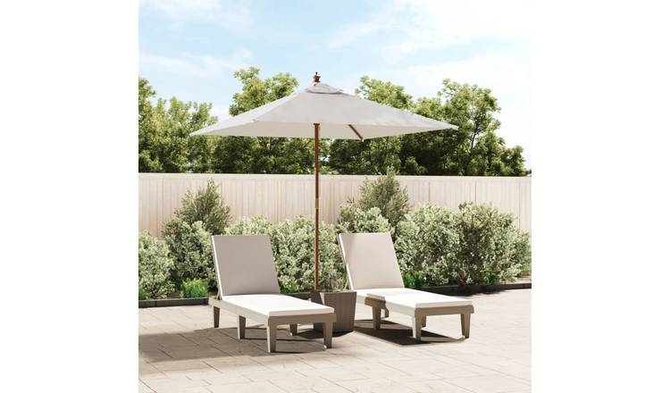 Walplus Garden Parasol - Sand - 198 x 198 x 231 cm