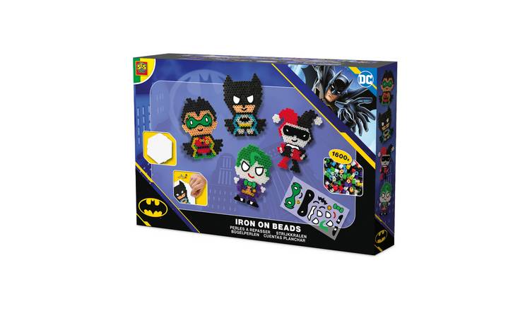 SES Creative DC Batman Figures Iron On Beads Craft Set