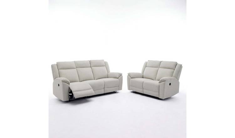 Furniture Online Skye Electric Recliner Linen 3+2 Seater Sofa Set - Beige
