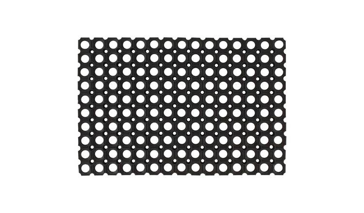 Walplus Rubber Door Mat - Black - 60 x 80 cm