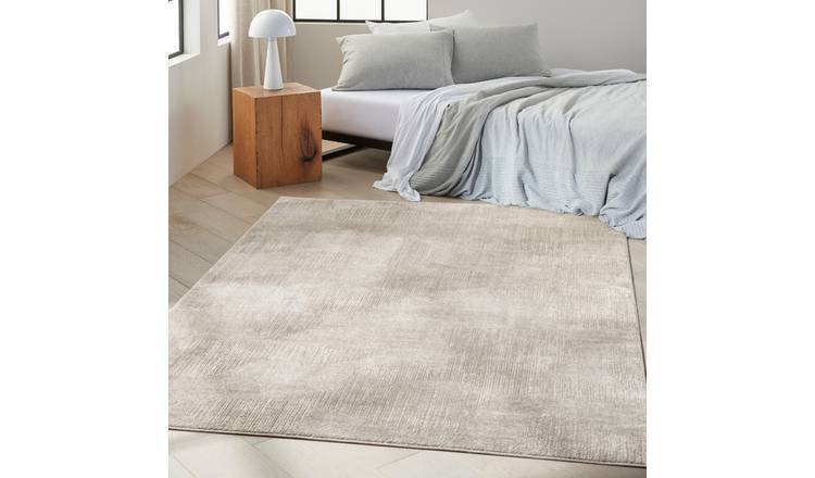 Mega Flooring Silver Modern Abstract Rug - 69 x 229cm