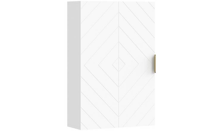 Kleankin Adjustable Shelves Bathroom Wall Cabinet - White