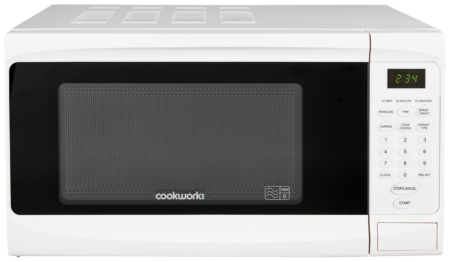 Cookworks 700W Standard Microwave EM7 - White