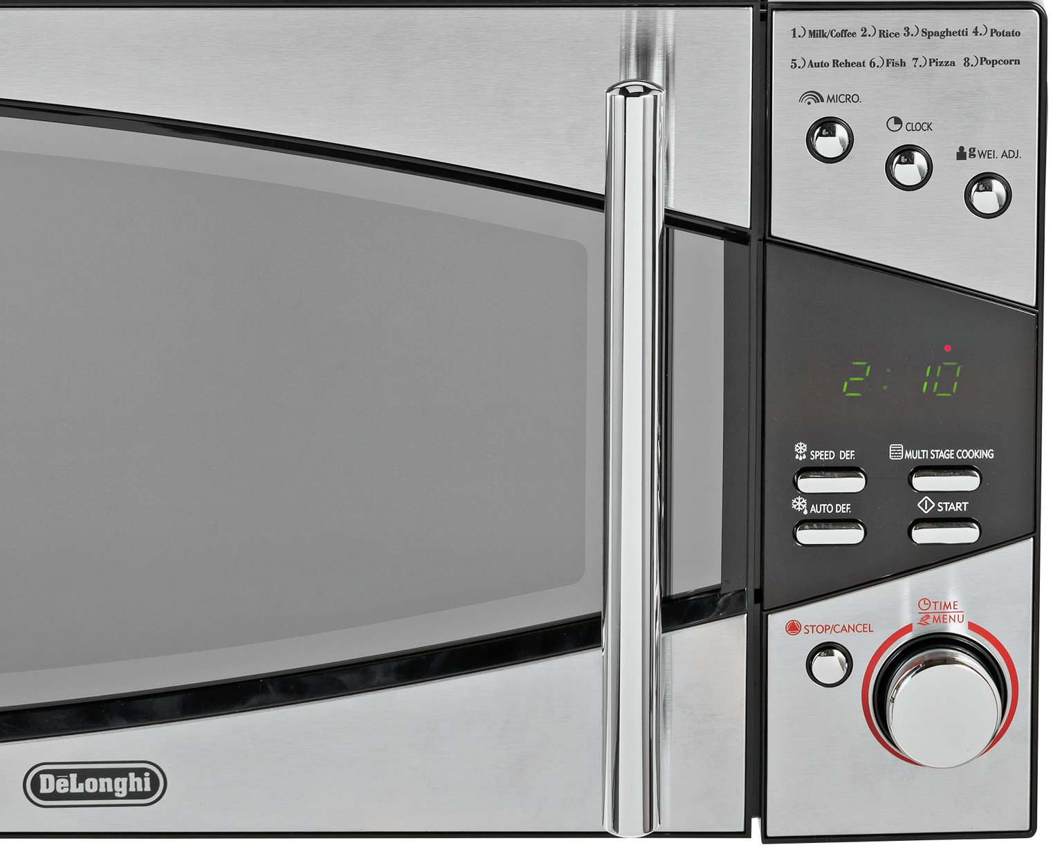 de longhi 800w standard microwave am823 black