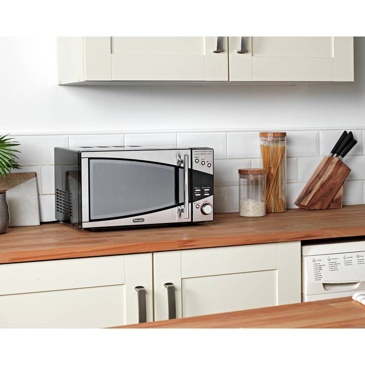 De'Longhi 800W Standard Microwave P80T5A - Black and Silver 0
