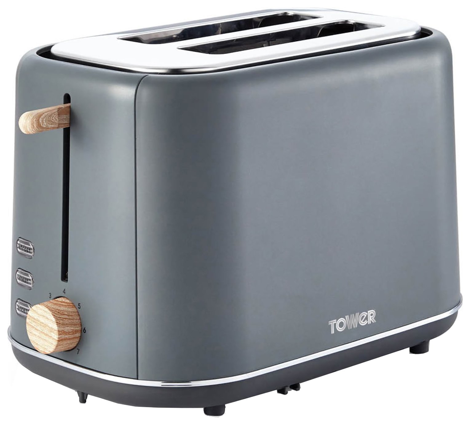 Tower T20027G Scandi 2 Slice Toaster - Grey