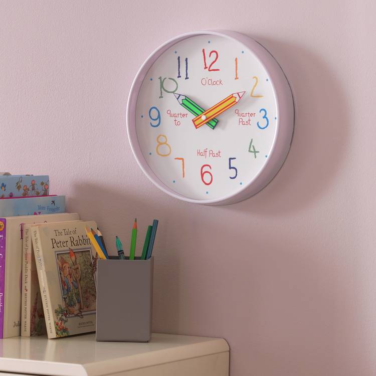 Argos Home Children's Tell the Time Wall Clock 0