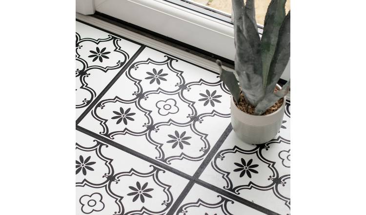 D-C-Fix Ornament Peel and Stick Vinyl Floor Tiles