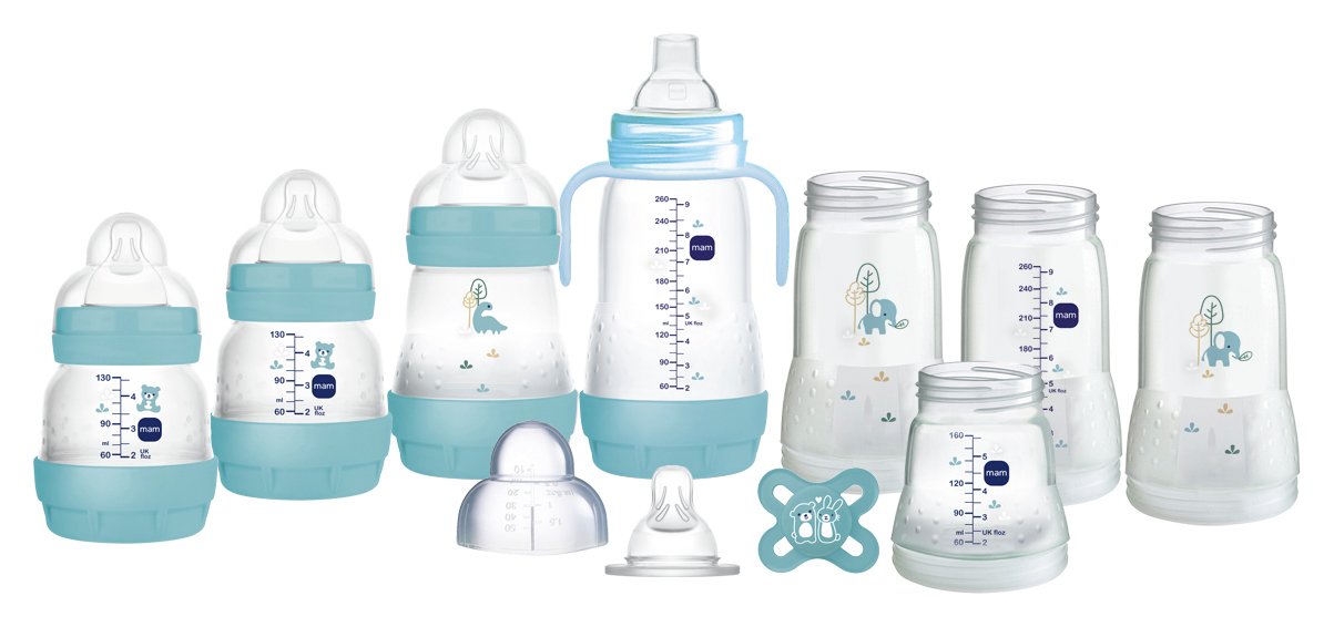 MAM Easy Start Anti-Colic Small Baby Bottle Set - Blue