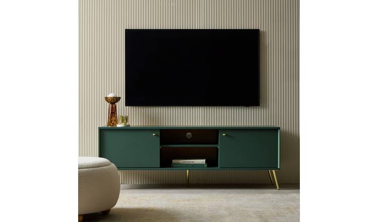 Habitat Moana 2 Door TV Unit - Green