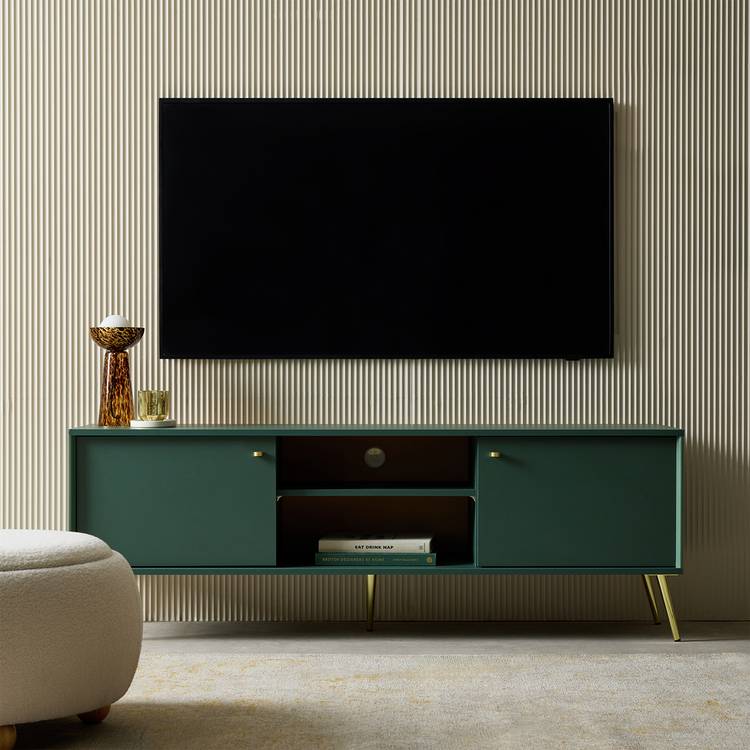Habitat Moana 2 Door TV Unit - Green 0