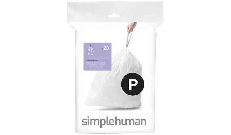 Simplehuman 60L Code P Bin Liners - Pack of 100