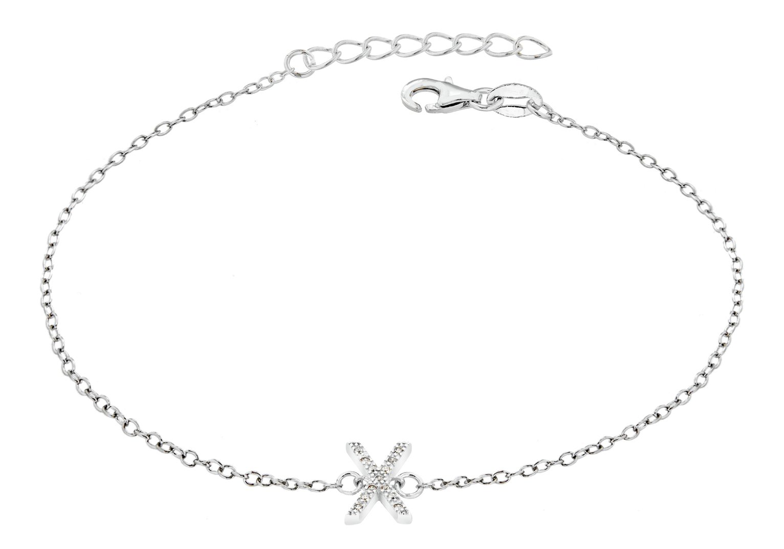 Sterling Silver Cubic Zirconia Initial Bracelet Review