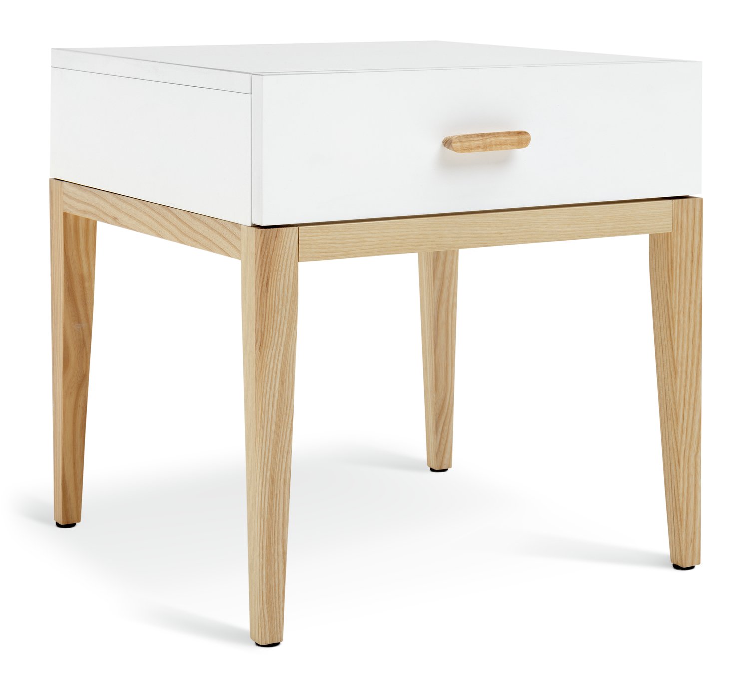 Habitat Tatsuma 1 Drawer Bedside Table - White