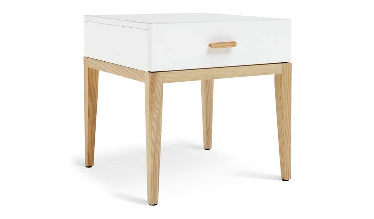 White bedside deals table argos