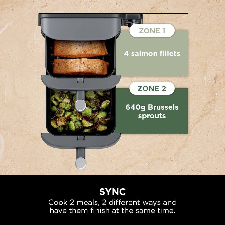Buy Ninja Double Stack XL SL400UK 9.5L Air Fryer - Grey | Air