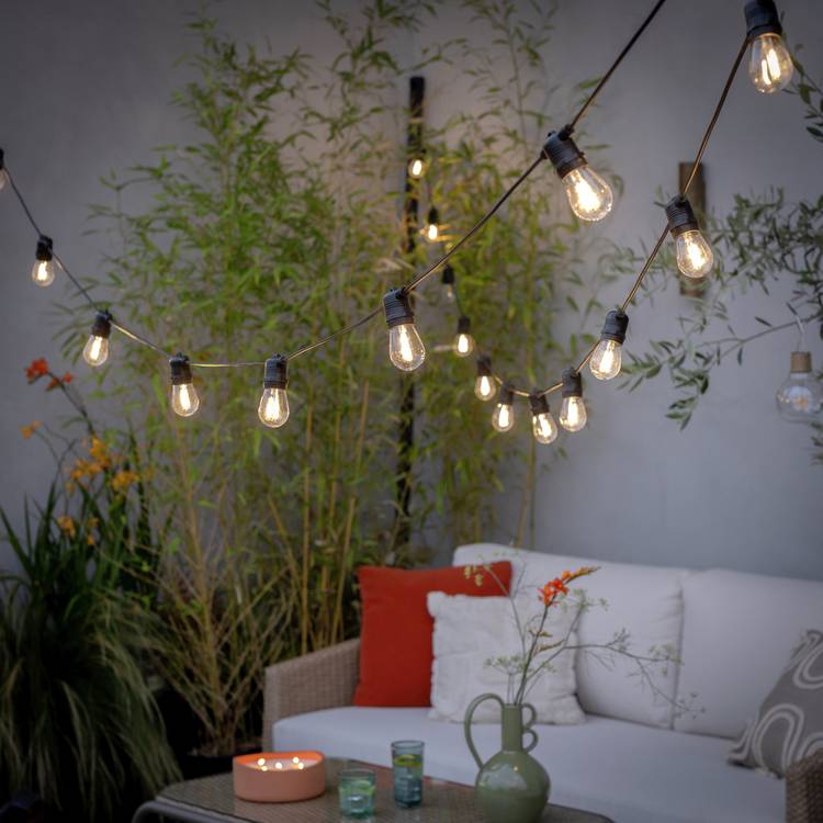 Habitat 30 Warm White Bulb Festoon Light 0