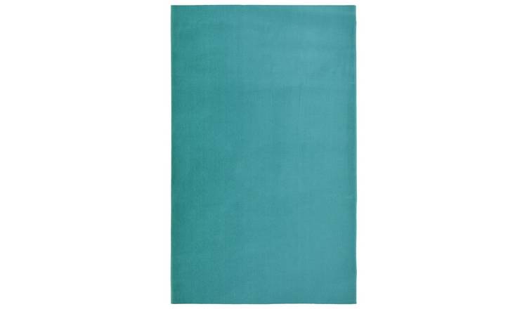 Homemaker Adorn Plain Teal Cut Pile Rug - 170x120cm
