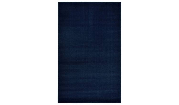 Homemaker Adorn Plain Navy Cut Pile Rug - 150x80cm