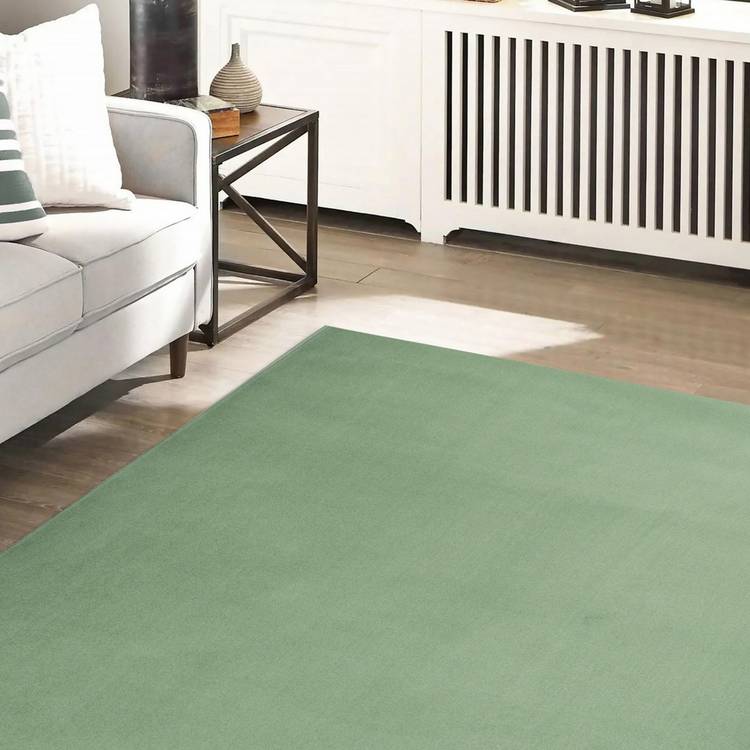 Homemaker Adorn Plain Sage Cut Pile Rug - 230x160cm 0