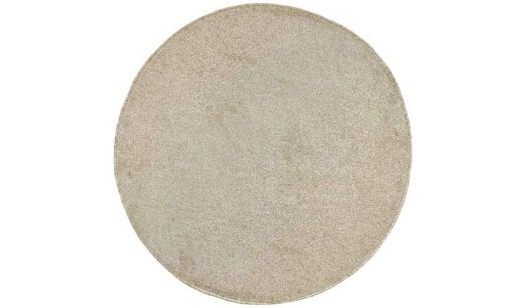 Homemaker Relay Plain Natural Round Rug - 133cm