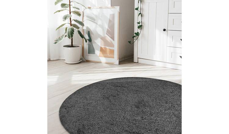 Relay Circle Rug - 133x133cm - Charcoal