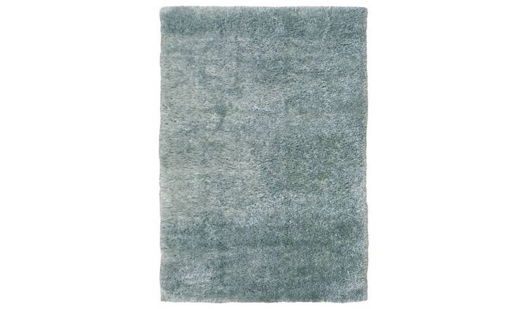 Homemaker Supersoft Plain Duck Egg Shaggy Rug - 170x120cm