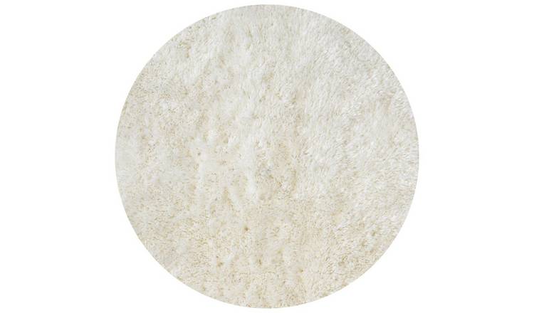 Homemaker Soft Washable Circle Rug - 100x100cm - Ivory