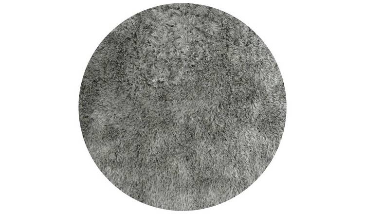 Homemaker Soft Washable Circle Rug - 100x100cm - Grey