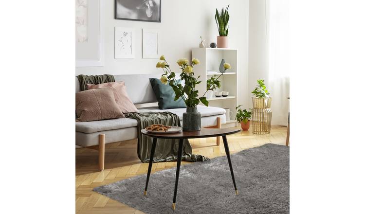Homemaker Supersoft Plain Grey Shaggy Rug - 170x120cm