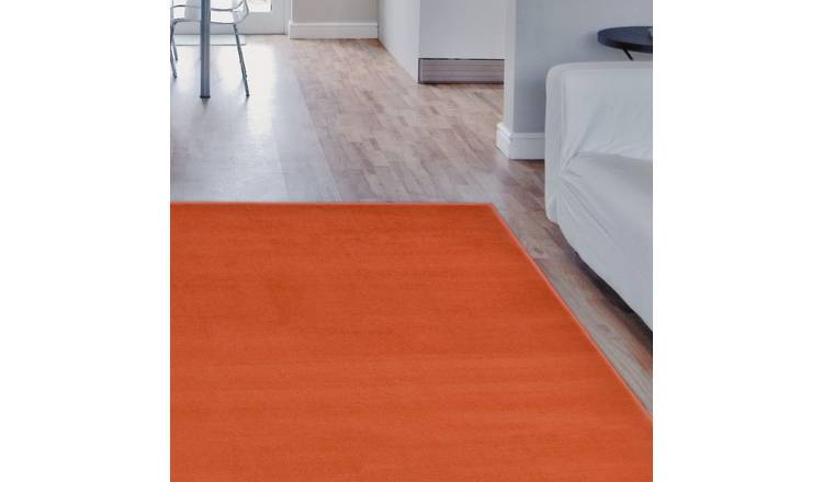 Homemaker Adorn Plain Rug - 80x150cm - Terracotta