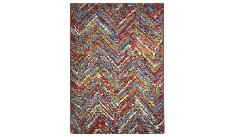 Homemaker Tropico Zig-Zag Flatweave Rug - 160x230cm