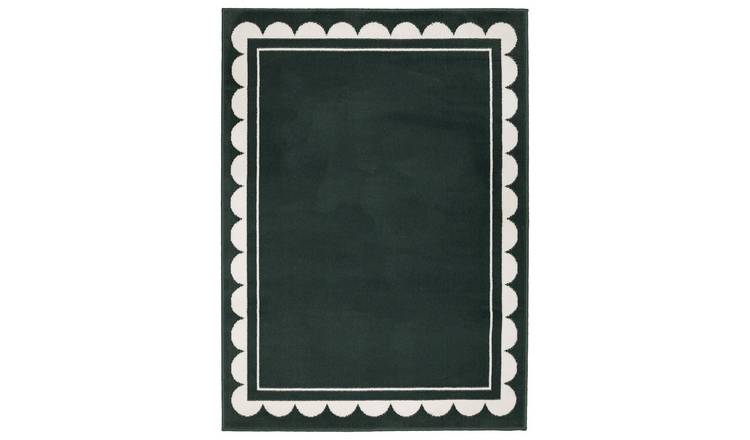 Homemaker Maestro Scallop Green Cut Pile Rug - 160x230cm