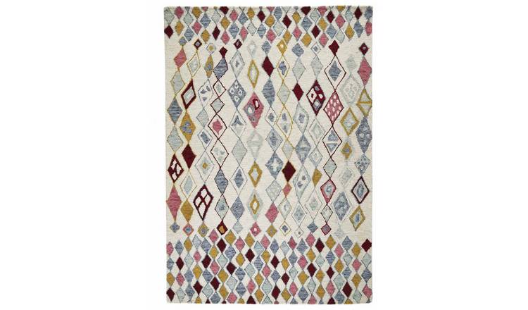 Homemaker Terrain Diamond Rug - 160x230cm - Natural