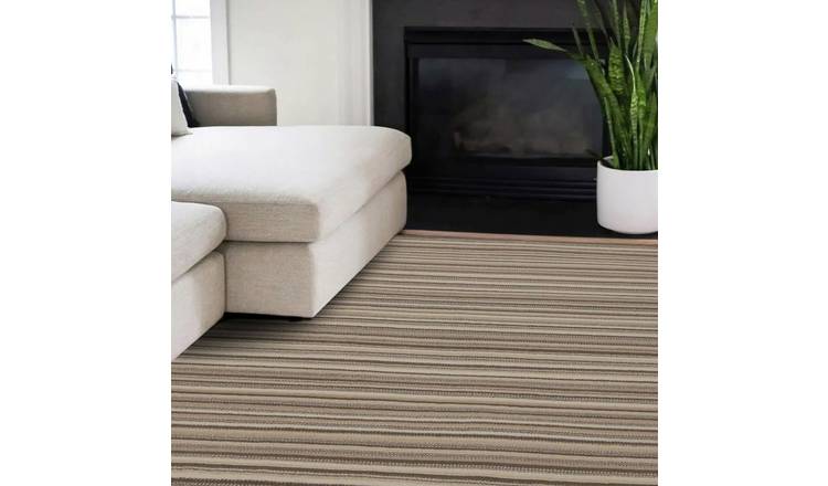 Homemaker Maestro Skinny Stripe Natural Cut Pile Rug