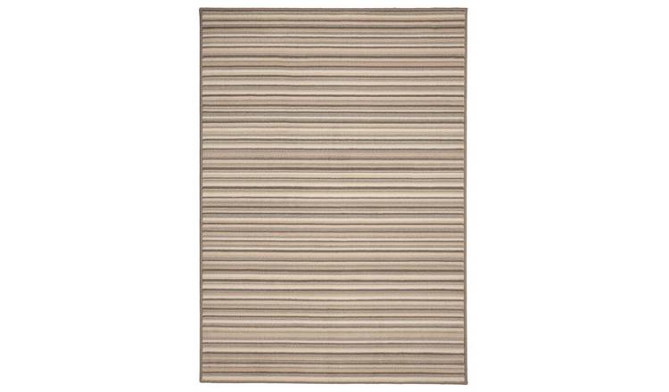 Homemaker Maestro Skinny Stripe Natural Cut Pile Rug