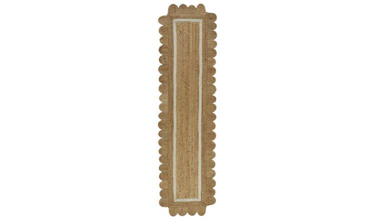 Homemaker Scallop Edge Jute Runner - 60x230cm - Natural