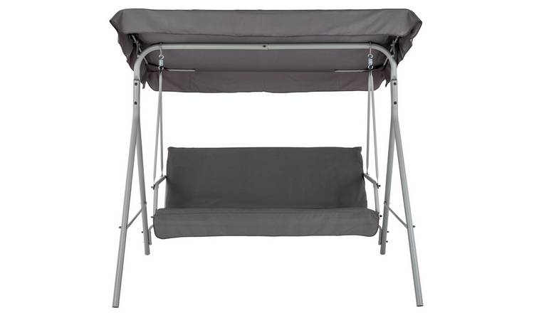 Buy Argos Home 3 Seater Metal Swing Chair - Grey | Hammocks and swing