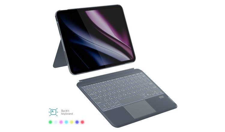 Epico Backlit iPad Pro 11 Inch Folio Keyboard Case - Grey