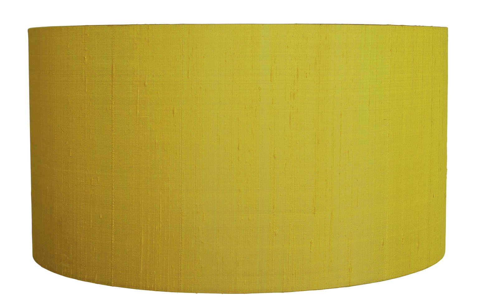 Habitat 49cm Drum Silk Shade - Yellow