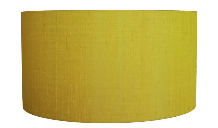 Buy Habitat 49cm Drum Silk Shade Yellow Lamp Shades Argos